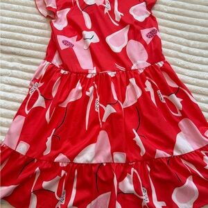 Women’s Stylish Red and Pink Dress